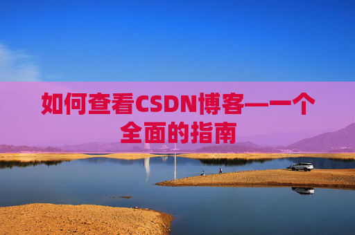 如何查看CSDN博客—一个全面的指南